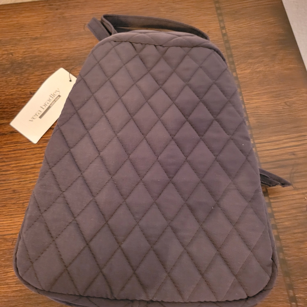 Vera Bradley Charcoal Quilted Lunchbag